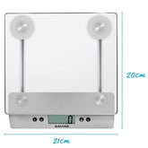 Electronic Glass Kitchen Scale - Silver ColorCan Holds 5 KG